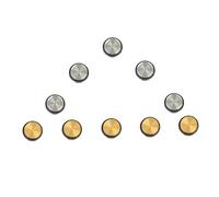 CLISPEED 10pcs Metal Flute Hole Plug Key Plugs for Flute Repair Part Accessories for Repair for Musical Instrument Maintenance