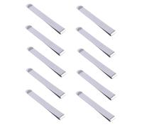 CLISPEED 10pcs Metal Hemming Clips Sewing Clamps with Measurement Rulers for Quilting and Dressmaking Flexible Fabric Holders for Beginners and Professionals