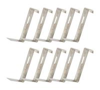 CLISPEED 10pcs Metal Roof Tile Fixed Tool Iron Clips Silver Compact Strong Creative Appearance Simple Style for Roof Tile Support