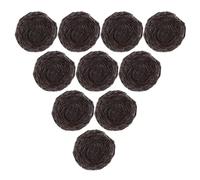 CLISPEED 10pcs Mini Resin Birds Nest with Eggs Artificial Birds Tabletop Decor Realistic Look Versatile Use Easter Decorations Home Ornament