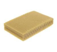 CLISPEED 10pcs Natural Beeswax Sheets for Beekeeping Honeycomb Foundation Wax Sheets for Hive Frames and Candle Making Easy to Use and Enhance Honey Storage for Beekeepers