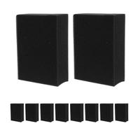 CLISPEED 10pcs Needle Felting Pad Felting Needle Cushion Rectangle Sponge Mat Black for Tiny Hair Debris Handicraft Beginners and Experts
