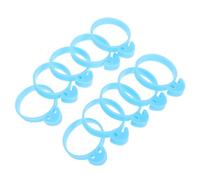 CLISPEED 10pcs Non Stick Silicone Piping Bag Ties for Frosting Pastry Bags Baking Supplies Leakproof Seal Round Rings Lightweight Cake Decorating Tool
