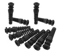 CLISPEED 10pcs Nylon Power Cord Strain Relief Cord Connectors Adjustable Spiral Grip for 4-8 MM Wire Thread Industrial Automation Equipment