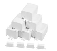 CLISPEED 10pcs Outdoor Electrical Box Weatherproof Plastic Junction Box Material Multi Functional Project Enclosure for Cable Protection and Electronic Devices