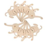 CLISPEED 10pcs Pet Cartoon Clothes Hanger Small Dog Clothes Animal Hooks Creative Kitten Hanger for Puppy Pet Shirts