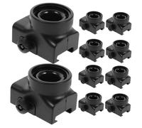 CLISPEED 10pcs Plastic Bottle Adapter for Balls Shooter Quick Reload Mouthpiece Shooter Connector Outdoor Game Accessory Compatible with Various Balls