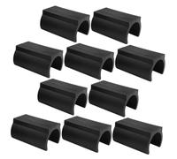 CLISPEED 10pcs Plastic Chair Feet Clamp Furniture Leg Covers Floor Protectors Non Slip Friction Caps for Dining Bar Office Chairs