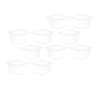 CLISPEED 10pcs Plastic Reptile Feeding Enclosure Breathable Design for Geckos and Lizards Suitable for Terrarium and Insect Breeding