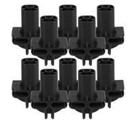 CLISPEED 10pcs Plastic Wire Cube Connectors with Black Iron and Plastic Material, Easy Installation Replacement Buckles and Caster Wheels for DIY Wire Cube Storage Units and Closet