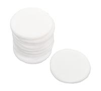 CLISPEED 10Pcs Pure Cotton Makeup Powder with Ribbon Soft Face Cosmetic Puff for Loose and Pressed Powder Portable Beauty Tool for Smooth Application and Oil Absorption