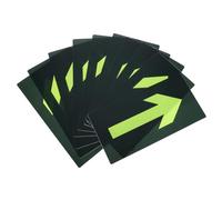 CLISPEED 10pcs Pvc Reflective Arrow Signs with Self-adhesive Backing for Indicating Pathways and Hiking Trail Markers Glow in The Dark Directional Stickers