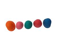 CLISPEED 10pcs Rubber Finger Protector Tips Thick Durable Finger Pads for Enhanced Grip Comfortable Use in Sewing Gardening and Money Handling Red Green Orange Blue Pink