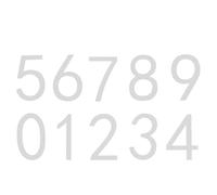 CLISPEED 10pcs Self Adhesive Acrylic House Numbers 0-9 Matte Black 7x4.6cm Door Address Sign Stickers for Mailbox Apartment Office Residence