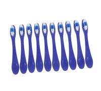 CLISPEED 10pcs Short Handle Toothbrushes for Adults Soft Bristles Firm and User Friendly Design Safe Selfharm Oral Care for Prison Detention Mental Health Facilities Portable for Travel and