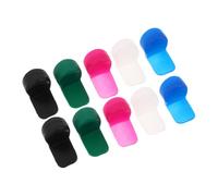 CLISPEED 10pcs Silicone Clarinet Thumb Rest Cushion Pads for Woodwind Instruments Soft Finger Protectors Fit for Oboe and Clarinet Easy to Attach and Remove Black White Blue Pink Green