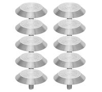 CLISPEED 10Pcs Stainless Steel Sidewalk Tactile Studs 35X5Mm Non-Slip Blind Guide Nails for Outdoor Walkway Warning Indicators and Accessibility Safety Markers