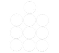 CLISPEED 10Pcs Stainless Wire Keychains with Threaded Barrel Connectors Cable Key Rings for Hanging Luggage Tags Keyrings Id Tag Keepers and Travel Accessories