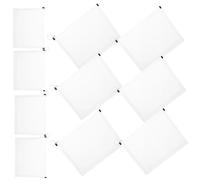 CLISPEED 10pcs Thickened A5 Document Bags with Zipper, Portable Large Pencil and Ticket Storage Organizer for Office and Student Stationery, Multi-use File Folder for Travel and Home