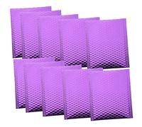 CLISPEED 10pcs Thickened Purple Bubble Mailers Shaking Padded Shipping Envelopes for Cosmetics Jewelry Mobile Shells Privacy Protection Mailing Bags