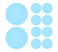 CLISPEED 10pcs Warm Light Atmosphere Lamp Color Correction Film Sheets, 12cm Ocean Blue LED Light Diffuser Overlays for Home and Photography Lighting