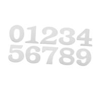 CLISPEED 10pcs White Foam Number Polystyrene Blocks for DIY Crafts School Projects Floral Arrangements Anniversary Decor Halloween Christmas Holiday Ornaments