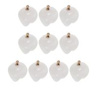 CLISPEED 10pcs White Resin Tooth Charms Pendant for Bracelet and Necklace, Lightweight and Easy Layering, Cute Realistic Tooth Design, Present for Dentist Jewellery Making