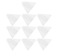 CLISPEED 10pcs White Sliding Door Safety Locks for Wardrobes and Patio Doors, Resistant Adhesive Cabinet Locks with Spacesaving Abs Design and Security