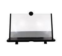 CLISPEED 12 Inch Phone Screen Magnifier Pull-out Amplifier Rack Black, Cellphone Screen Magnifier Tool for Students and Indoor Use, Video Amplifier for Phone with HD Display and Desktop