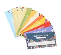 CLISPEED 12 Sets Cash Envelopes for Budgeting with Budget Sheets Small Lightweight Business Stationery for Expense Tracking and Money Saving Portable Budget Binder Inserts for Financial