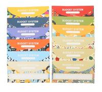 CLISPEED 12 Sets Envelop Money Tracking Sheets Budget Sheets Waterproof Thick Paperboard Material for Schools and Offices Budget Planning and Expense Management