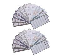 CLISPEED 120 Sheets Floral Patterned Cash Budget Cards 6 Holes A6 Size Portable Budget Planner Inserts for Home Office Expense Tracking and Money Management