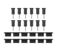 CLISPEED 12pairs Mobile Phone Dust Plug for Type-c Port and Earphone Jack Essential Phone Accessories for Daily Use Protect Charging Port