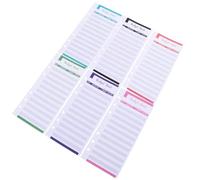 CLISPEED 12pcs Budget Planner Sheets with Holes, Six-color Cash Plan Cards for Personal Finance, Expense Tracking and Money Organization in Binder