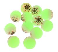 CLISPEED 12pcs Christmas Luminous Bouncy Balls Colorful Glow Dark Elastic Balls for Party Favors and Stress Relief Small Portable for Holiday Decorations and Office Playtime