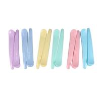 CLISPEED 12pcs Colorful Plastic Duckbill Hair Styling Clips with No Hair Kinks Lightweight Partition Clamp for Home DIY and Washing Your Face Random Color