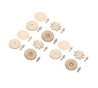 CLISPEED 12pcs DIY Wooden Gyroscope Painting for Unfinished Smooth Edge Tops Creative Craft to Enhance Learning Kinesthetic Skills and Artistic Fun
