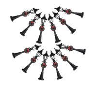 CLISPEED 12pcs Doll House Street Light Model Lantern Train Platform Accessories Decorative Mini Lights Mini Street Lamps Fairy Garden Accessories Railway Train Lamp Plastic