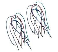 CLISPEED 12pcs Fixing Elastic Strap Journal Elastic Band Nylon Metal Material Creative Simple Design Prevent Turning over Not Easy to Deform for Travel Friends and Family Who to Record