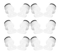 CLISPEED 12pcs Medium 18mm Hot Water Bottle Stopper Set High-Temperature Resistant Rubber Plug with Sealing Gasket Replacement Caps for Winter Warm Water Bottles