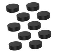 CLISPEED 12pcs Mini Indoor Hockey Soft Hockey Pucks Indoor Pucks for Sports Sport Party Favors Classroom Prize Soft Practice Ice Training Pu Foam Black