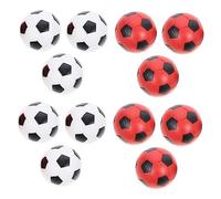 CLISPEED 12pcs Mini Table Soccer Balls Durable Replacement Footballs for Table Games Lightweight Fun Design for Football Birthday Parties