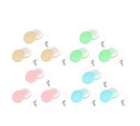 CLISPEED 12pcs Mobile Phone Screen Cleaners with Soft Brush for Cell Phones and Eyeglasses, Portable Round Screen Wipes in Rose, Blue, Green, and Khaki for Electronics Cleaning