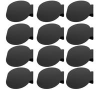 CLISPEED 12pcs Multi-Functional Black Price Clamp Label Clips for Basket and Shelf, Easy to Carry Pp Material Reusable Price Tag Labels for Organizing Storage Boxes