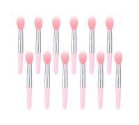 CLISPEED 12pcs Silicone Lip Brush Applicator Set for Precise Application and Lip Color Use, Portable Makeup Tool for Work and Travel with Soft Silicone Material