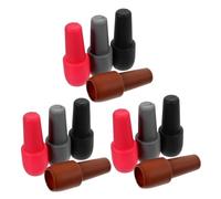 CLISPEED 12pcs Silicone Wine Bottle Stoppers Secure Non-Slip Beverage Seals for Wine and Bottles Safe Food-Grade Material Elegant Multi-Color Caps for Home and Party Use
