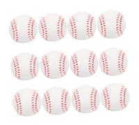 CLISPEED 12pcs Soft Foam Baseball Training Balls for Elastic Bouncy Sports Portable Squeeze Balls for Baseball Bat Practice and Indoor Outdoor Play