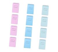 CLISPEED 12pcs Spiral Coil Notebooks A7 Size Portable Mini Memo Pads with Binder Ring Design and Blank Pages Simple Creative Paper Notepads for Stationery Use at Home Or School