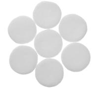 CLISPEED 12pcs White Rounded Cotton Makeup Powder Pads for Gentle and Comfortable Makeup Application, Small Face Cosmetic Accessory for Loose Or Pressed Powder Use