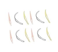 CLISPEED 12Pcs Wig Loop Needle Tool Hair Extension Crochet Hooks for Braiding Dreadlocks Durable Gold Silver Rose Gold Barber Accessories for Salon and Home Use